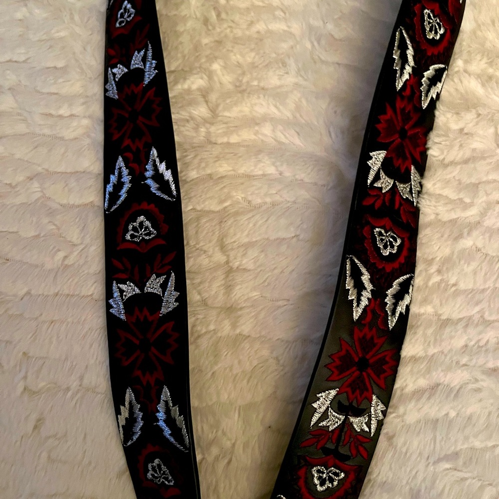 Rebecca Minkoff Leather Embroidered Strap